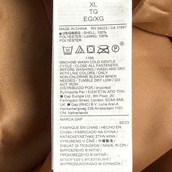 GAP Sherpa Teddy Coat XL Camel Brown Womens - Picture 10 of 12